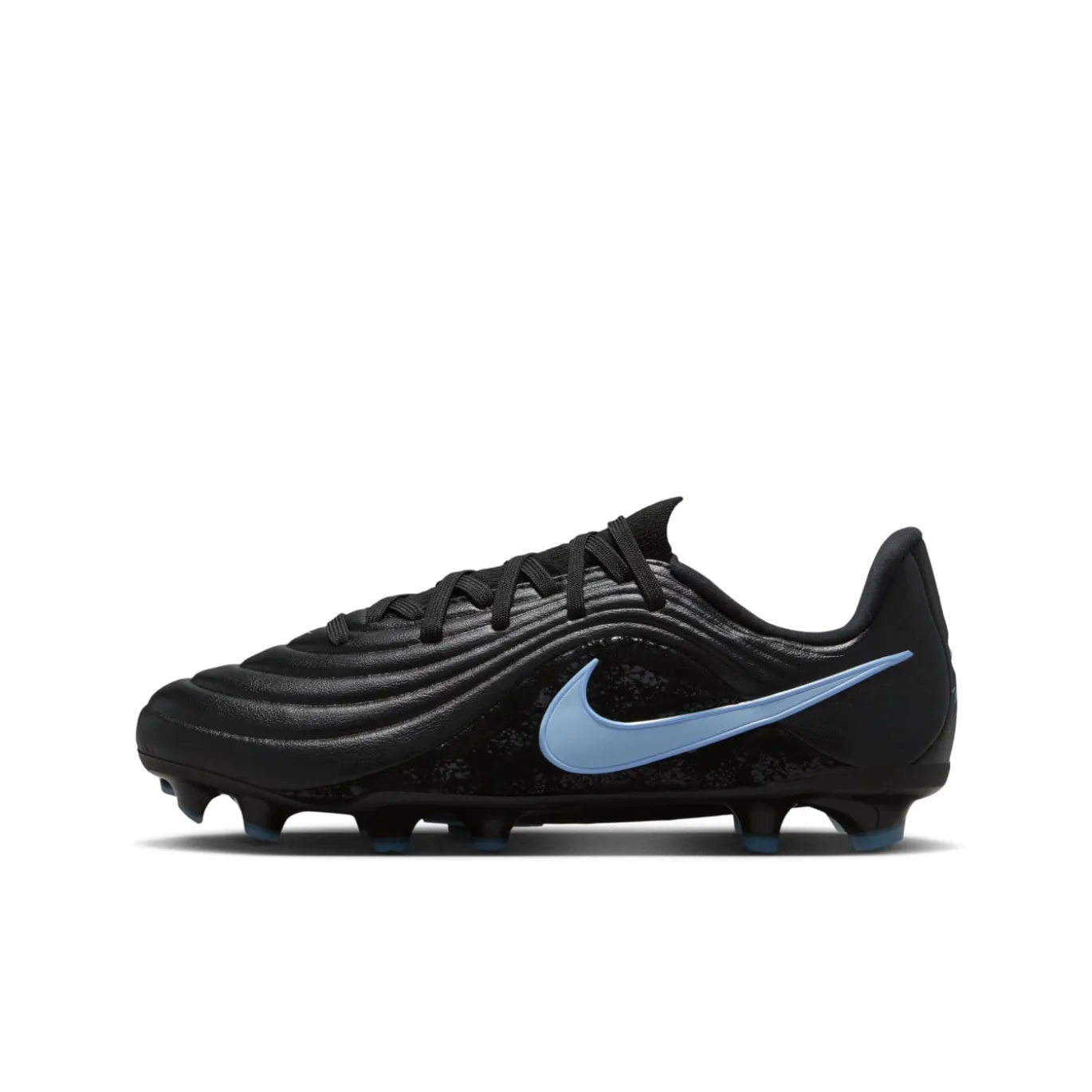 Nike Tiempo Maestro Academy Gras / Kunstgras Voetbalschoenen (MG) Kids Zwart Lichtblauw