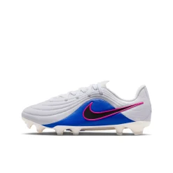Nike Tiempo Maestro Academy Gras / Kunstgras Voetbalschoenen (MG) Kids Wit Blauw Felroze