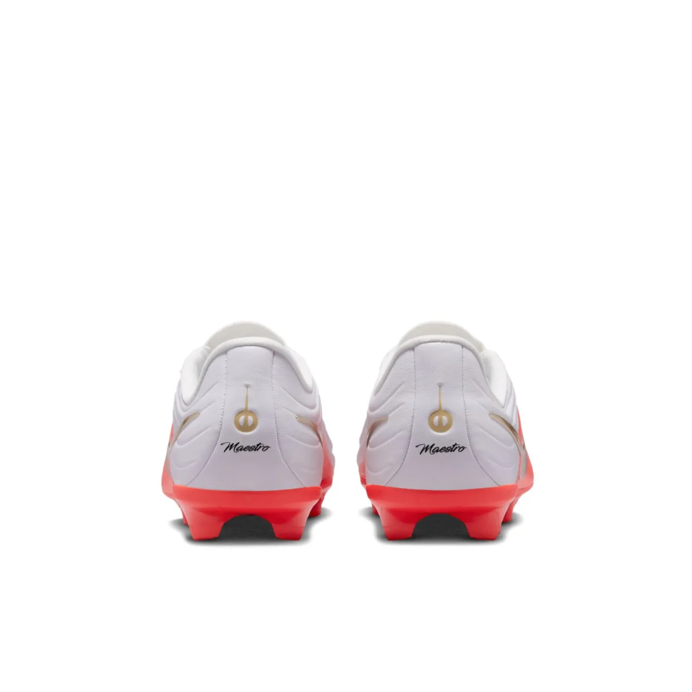 Nike Tiempo Maestro Academy Gras / Kunstgras Voetbalschoenen (MG) Kids Wit Felrood Goud