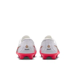 Nike Tiempo Maestro Academy Gras / Kunstgras Voetbalschoenen (MG) Peuters/Kleuters Wit Felrood Goud