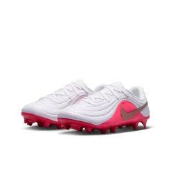 Nike Tiempo Maestro Academy Gras / Kunstgras Voetbalschoenen (MG) Peuters/Kleuters Wit Felrood Goud