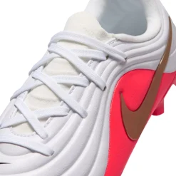 Nike Tiempo Maestro Academy Gras / Kunstgras Voetbalschoenen (MG) Peuters/Kleuters Wit Felrood Goud