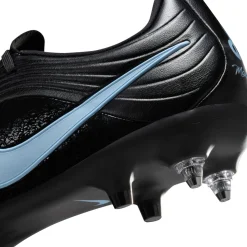 Nike Tiempo Maestro Academy IJzeren-Nop Voetbalschoenen (SG) Anti-Clog Zwart Lichtblauw