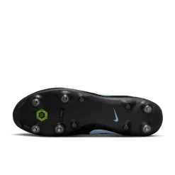 Nike Tiempo Maestro Academy IJzeren-Nop Voetbalschoenen (SG) Anti-Clog Zwart Lichtblauw