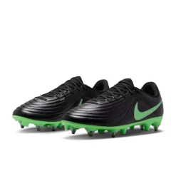 Nike Tiempo Maestro Academy IJzeren-Nop Voetbalschoenen (SG) Anti-Clog Zwart Felgroen Zilvergrijs