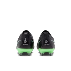 Nike Tiempo Maestro Academy IJzeren-Nop Voetbalschoenen (SG) Anti-Clog Zwart Felgroen Zilvergrijs