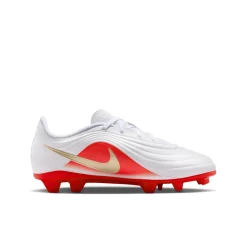 Nike Tiempo Maestro Club Gras / Kunstgras Voetbalschoenen (MG) Kids Wit Felrood Goud
