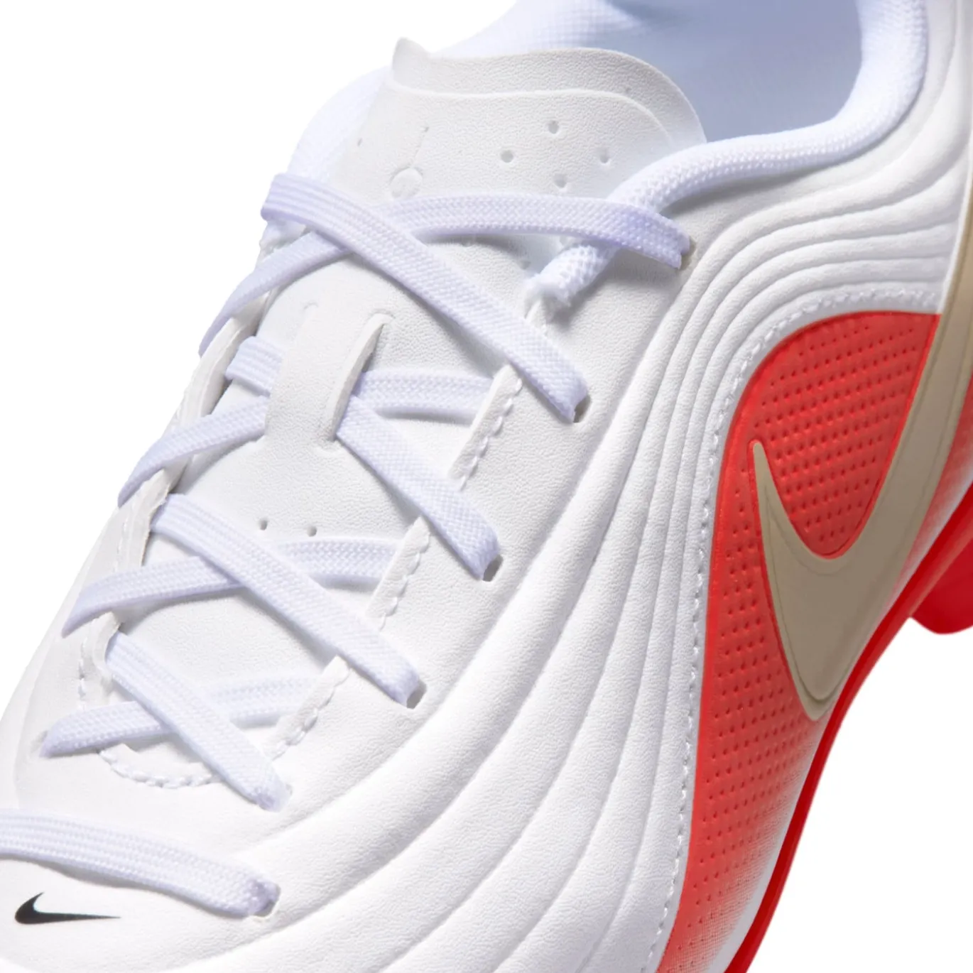 Nike Tiempo Maestro Club Gras / Kunstgras Voetbalschoenen (MG) Kids Wit Felrood Goud