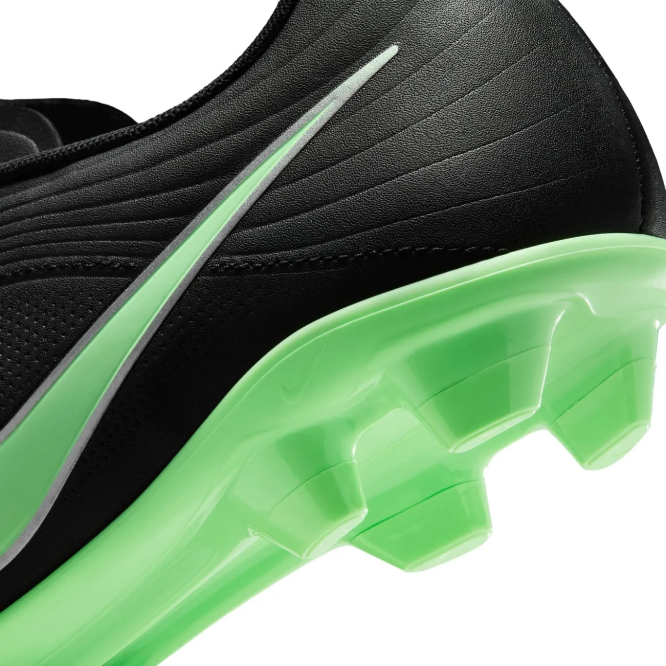 Nike Tiempo Maestro Club Gras / Kunstgras Voetbalschoenen (MG) Zwart Felgroen Zilvergrijs