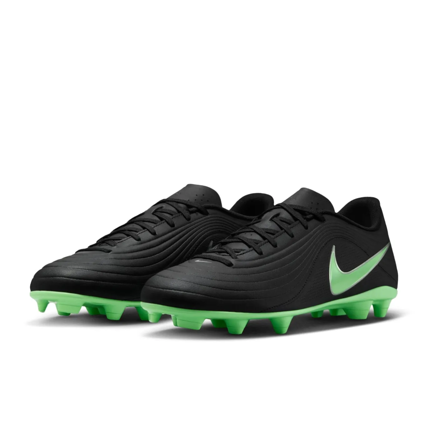Nike Tiempo Maestro Club Gras / Kunstgras Voetbalschoenen (MG) Zwart Felgroen Zilvergrijs