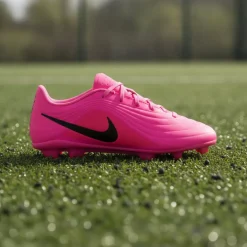 Nike Tiempo Maestro Club Gras / Kunstgras Voetbalschoenen (MG) Kids Felroze Zwart