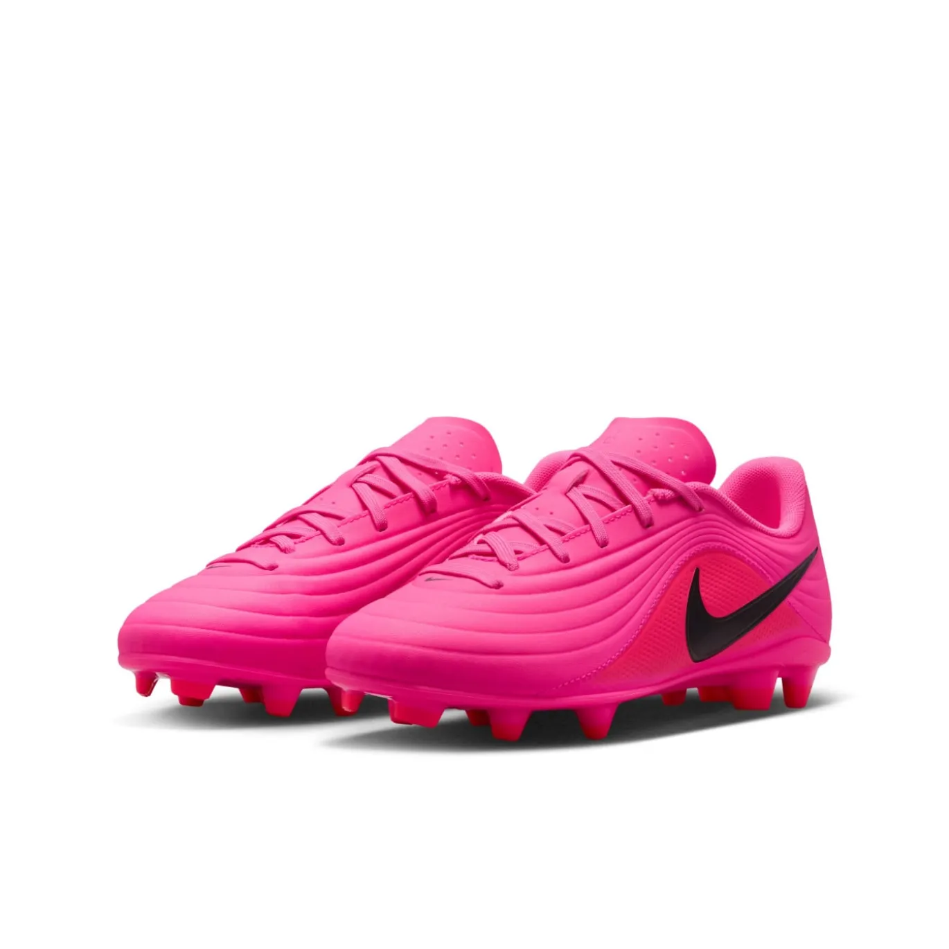 Nike Tiempo Maestro Club Gras / Kunstgras Voetbalschoenen (MG) Kids Felroze Zwart