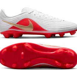 Nike Tiempo Maestro Club Gras / Kunstgras Voetbalschoenen (MG) Wit Felrood Goud