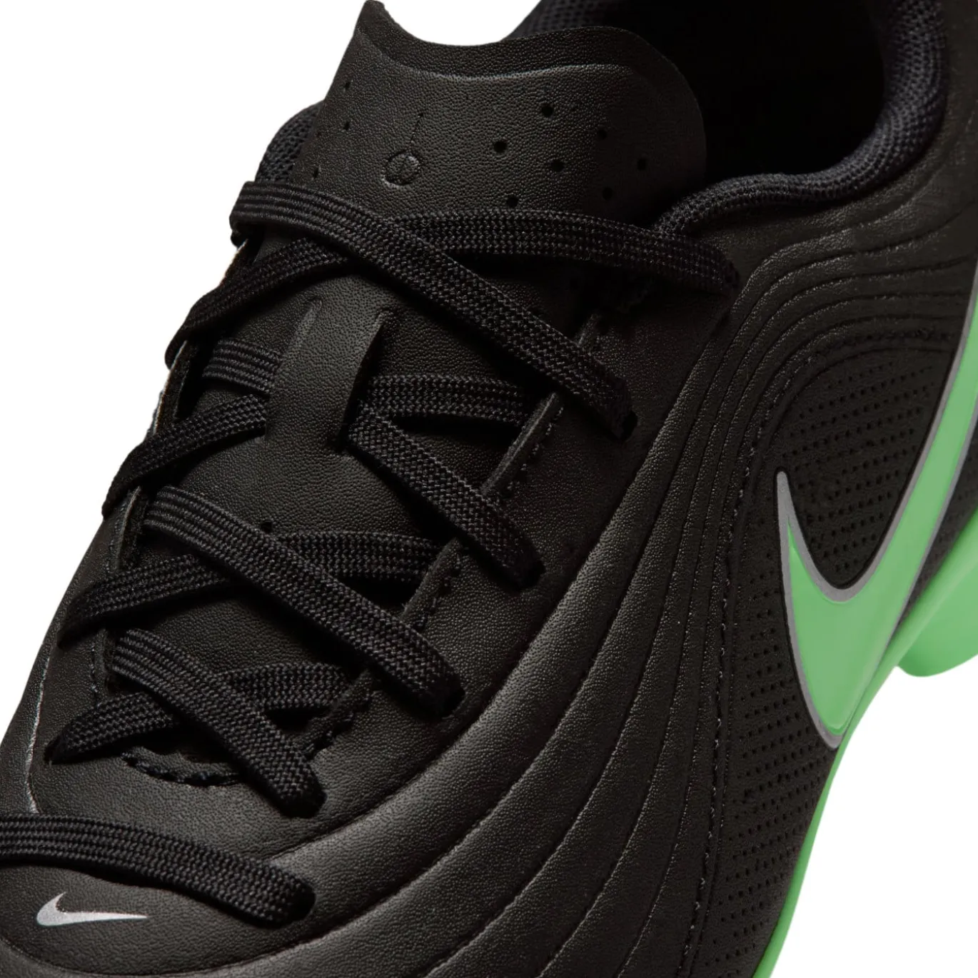 Nike Tiempo Maestro Club Gras / Kunstgras Voetbalschoenen (MG) Kids Zwart Felgroen Zilvergrijs