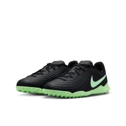 Nike Tiempo Maestro Club Turf Voetbalschoenen (TF) Kids Zwart Felgroen Zilvergrijs