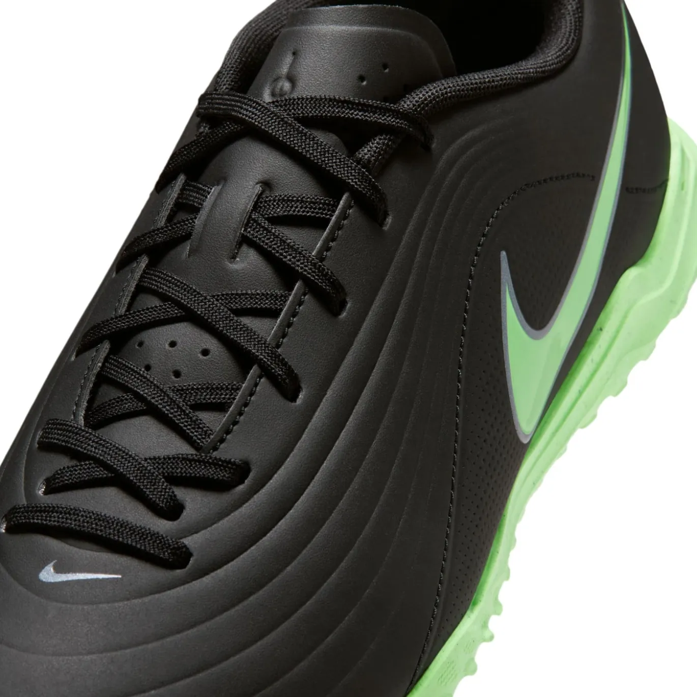 Nike Tiempo Maestro Club Turf Voetbalschoenen (TF) Zwart Felgroen Zilvergrijs