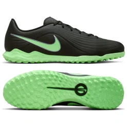 Nike Tiempo Maestro Club Turf Voetbalschoenen (TF) Zwart Felgroen Zilvergrijs