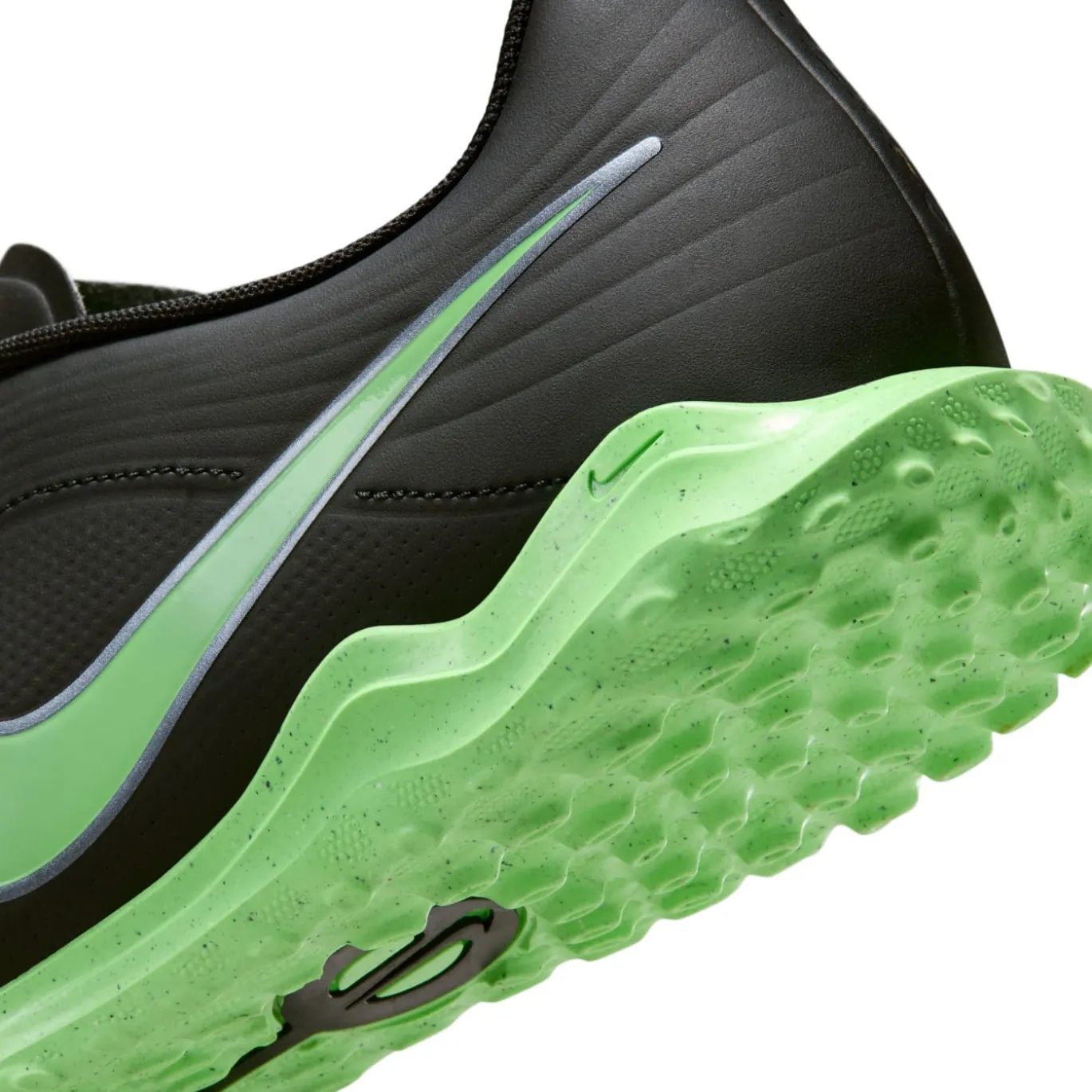 Nike Tiempo Maestro Club Turf Voetbalschoenen (TF) Zwart Felgroen Zilvergrijs