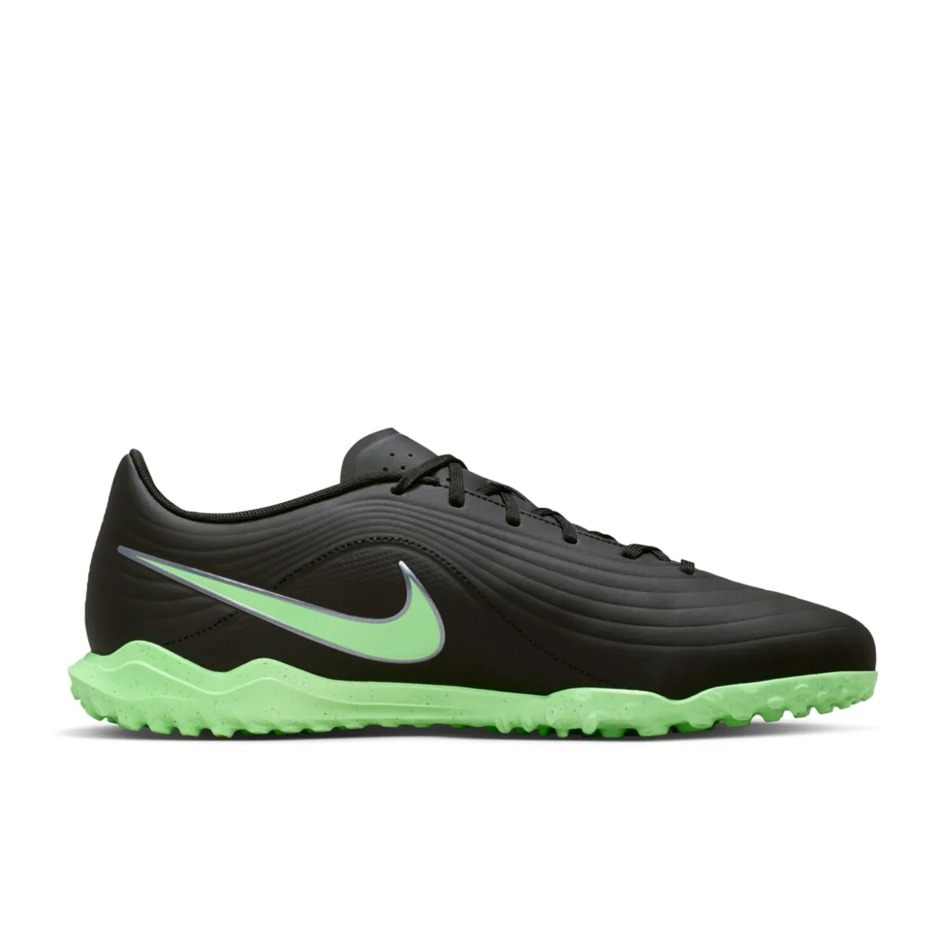 Nike Tiempo Maestro Club Turf Voetbalschoenen (TF) Zwart Felgroen Zilvergrijs