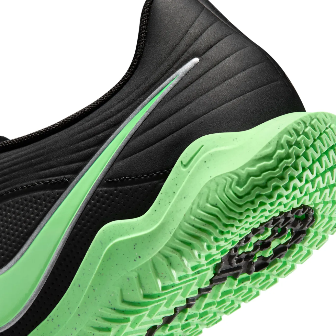 Nike Tiempo Maestro Club Zaalvoetbalschoenen (IN) Zwart Felgroen Zilvergrijs