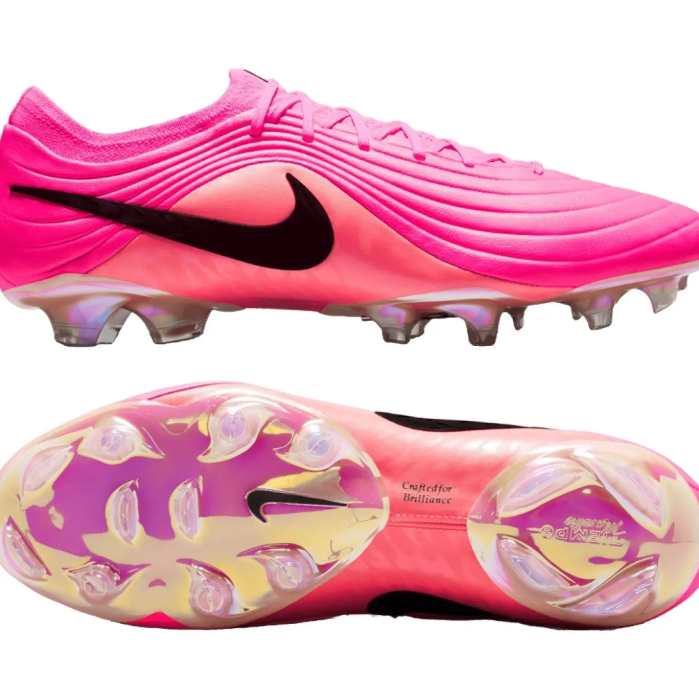 Nike Tiempo Maestro Elite Gras Voetbalschoenen (FG) Felroze Zwart