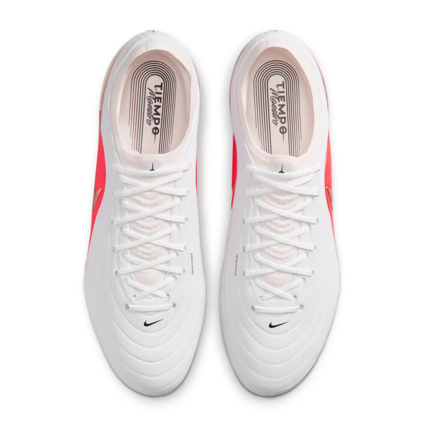 Nike Tiempo Maestro Elite Gras Voetbalschoenen (FG) Wit Felrood Goud