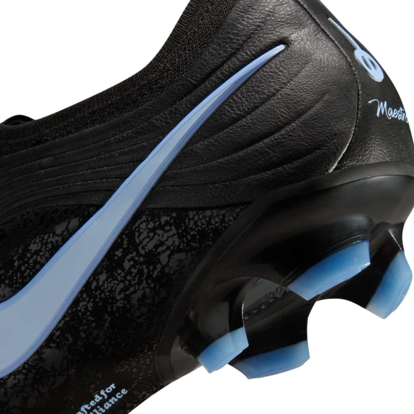 Nike Tiempo Maestro Elite Gras Voetbalschoenen (FG) Zwart Lichtblauw