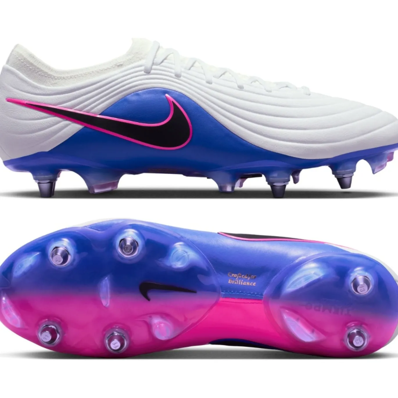 Nike Tiempo Maestro Elite IJzeren-Nop Voetbalschoenen (SG) Wit Blauw Felroze