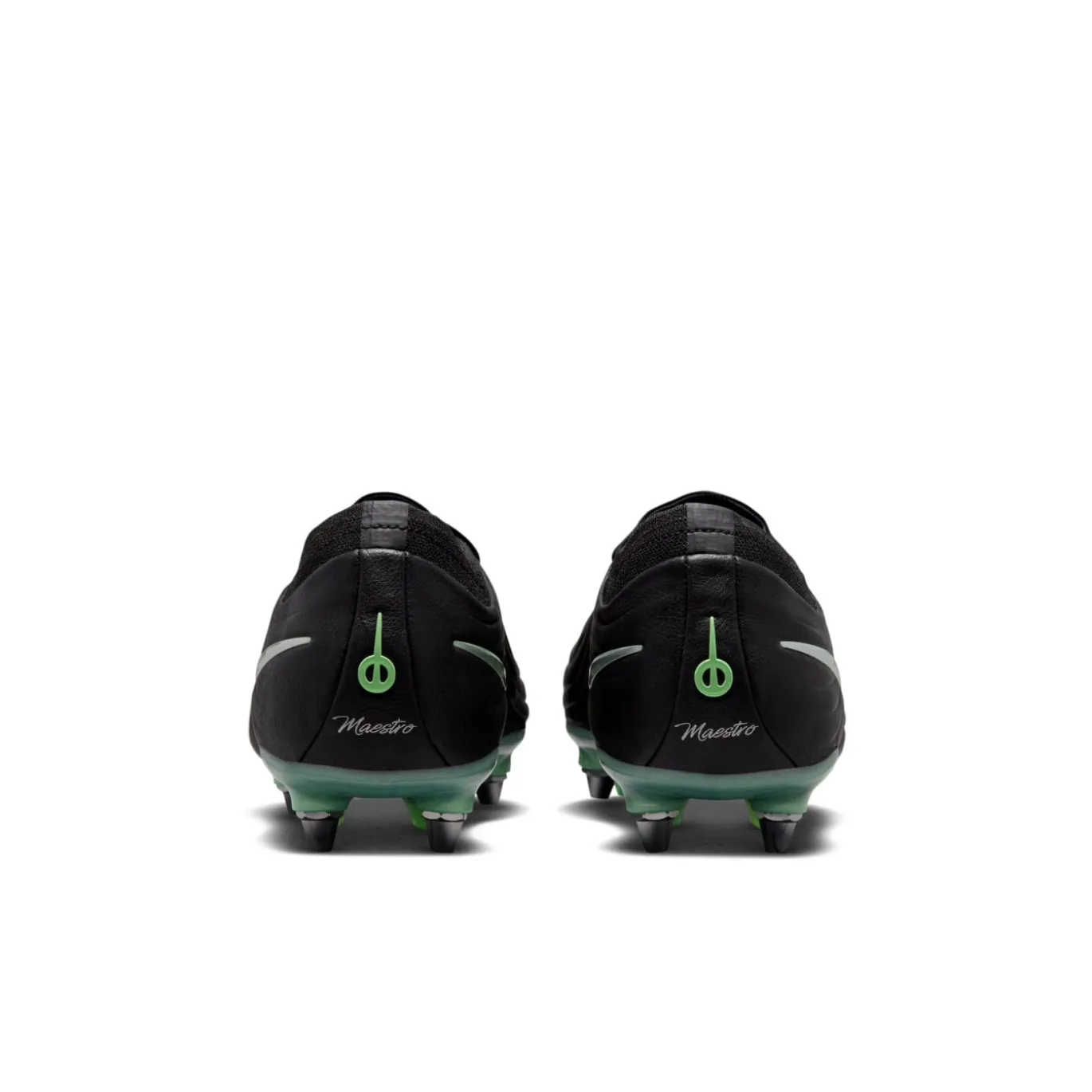 Nike Tiempo Maestro Elite IJzeren-Nop Voetbalschoenen (SG) Zwart Felgroen Zilvergrijs