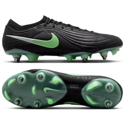 Nike Tiempo Maestro Elite IJzeren-Nop Voetbalschoenen (SG) Zwart Felgroen Zilvergrijs