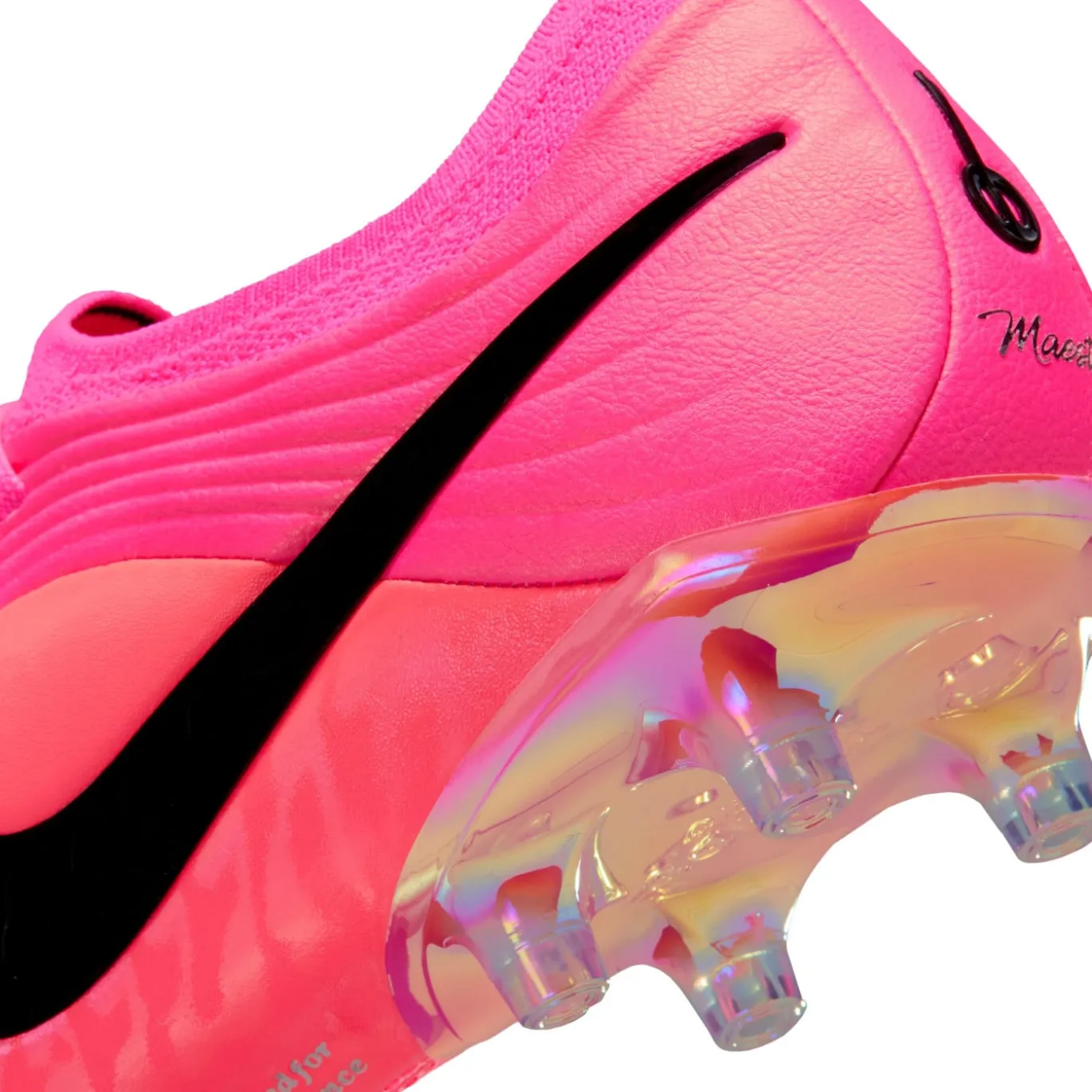 Nike Tiempo Maestro Elite Kunstgras Voetbalschoenen (AG) Felroze Zwart