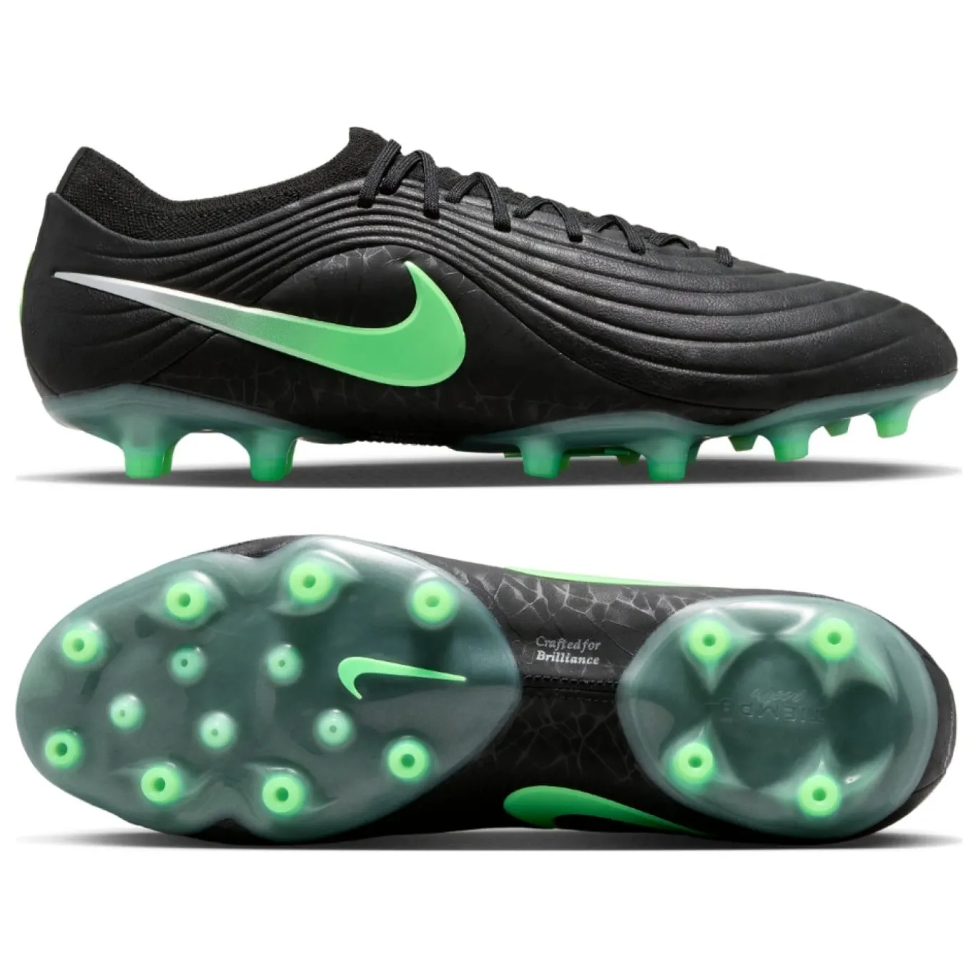 Nike Tiempo Maestro Elite Kunstgras Voetbalschoenen (AG) Zwart Felgroen Zilvergrijs