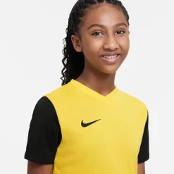 Nike Tiempo Premier II Voetbalshirt Kids Geel Zwart