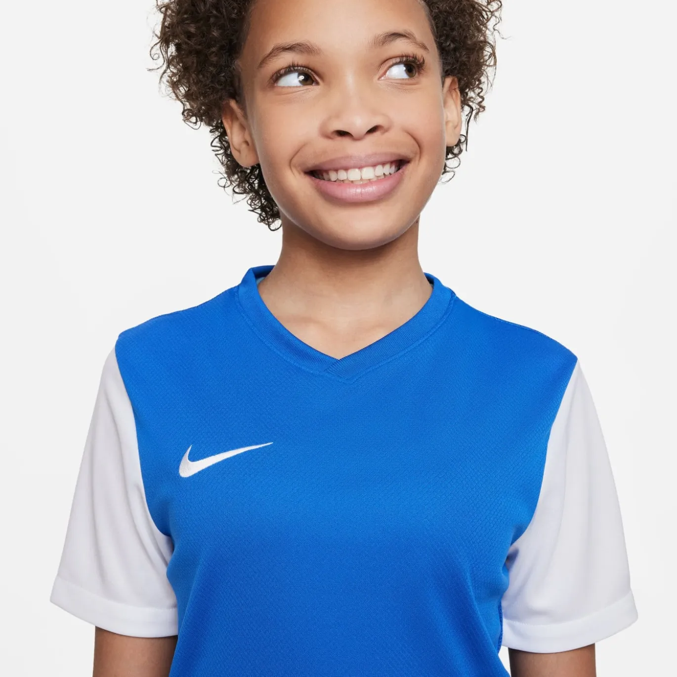 Nike Tiempo Premier II Voetbalshirt Kids Blauw Wit