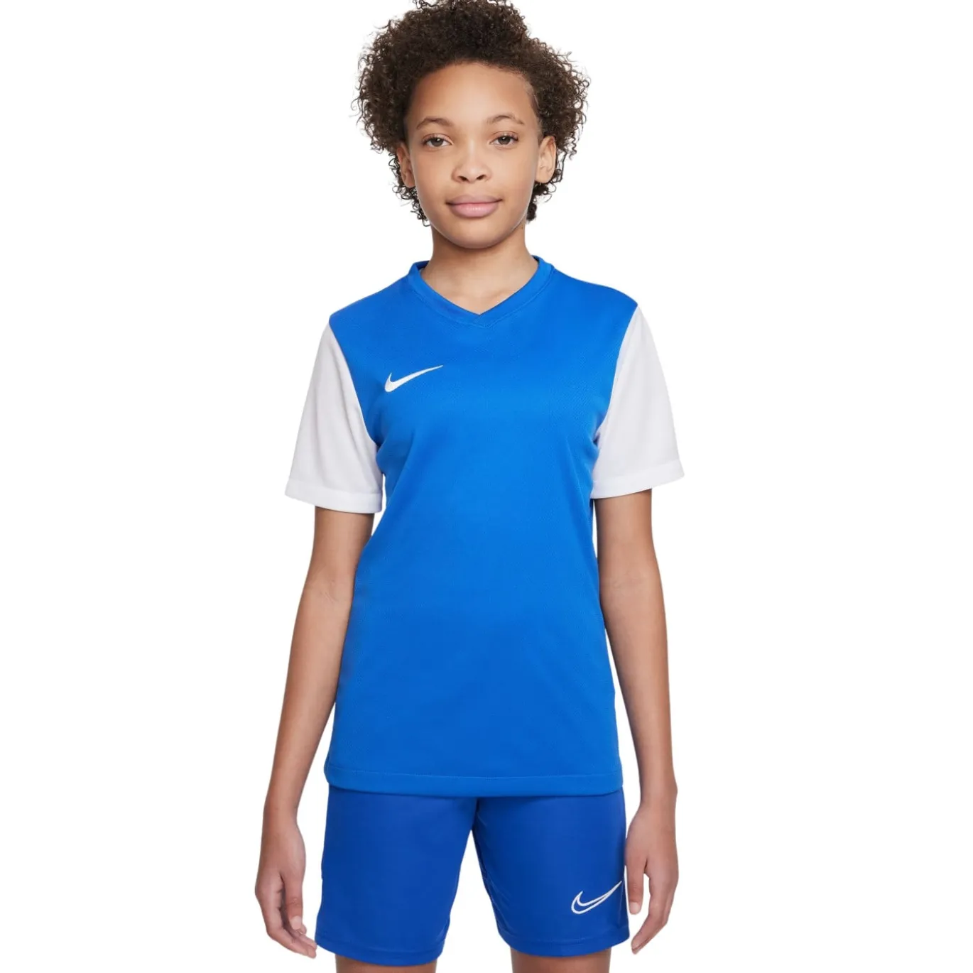 Nike Tiempo Premier II Voetbalshirt Kids Blauw Wit