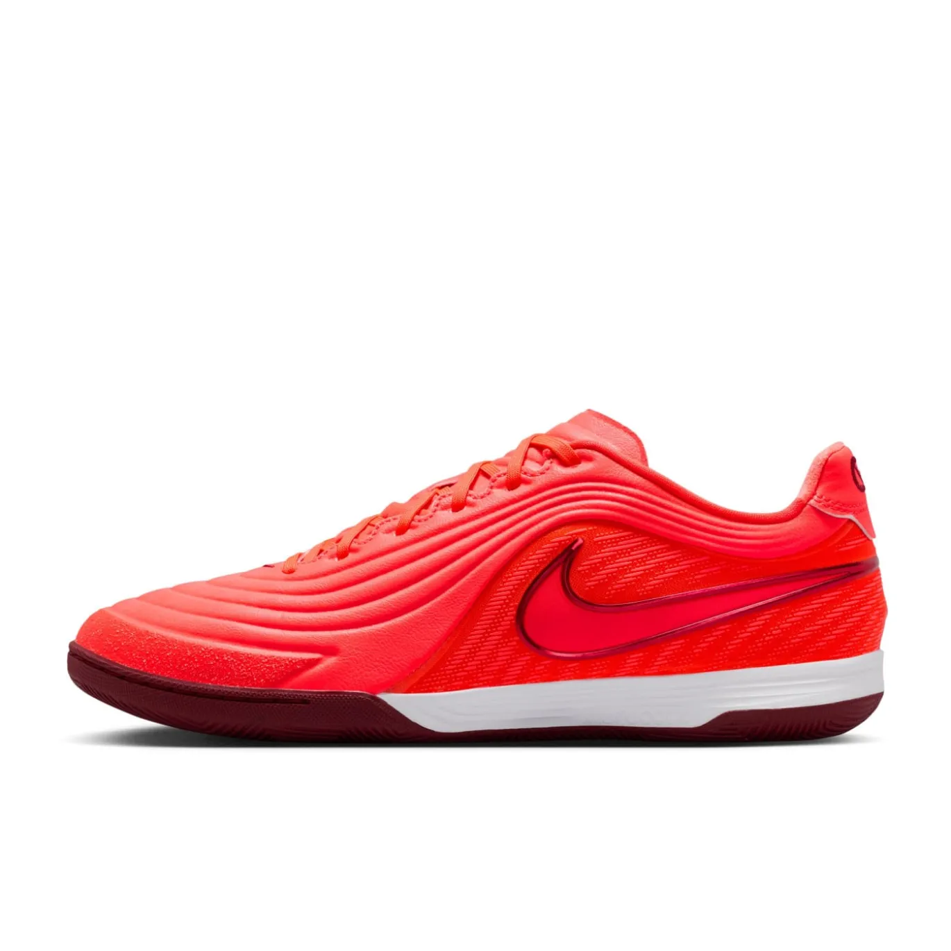 Nike Tiempo Reactgato Zaalvoetbalschoenen (IN) Felrood Oranje Bordeauxrood