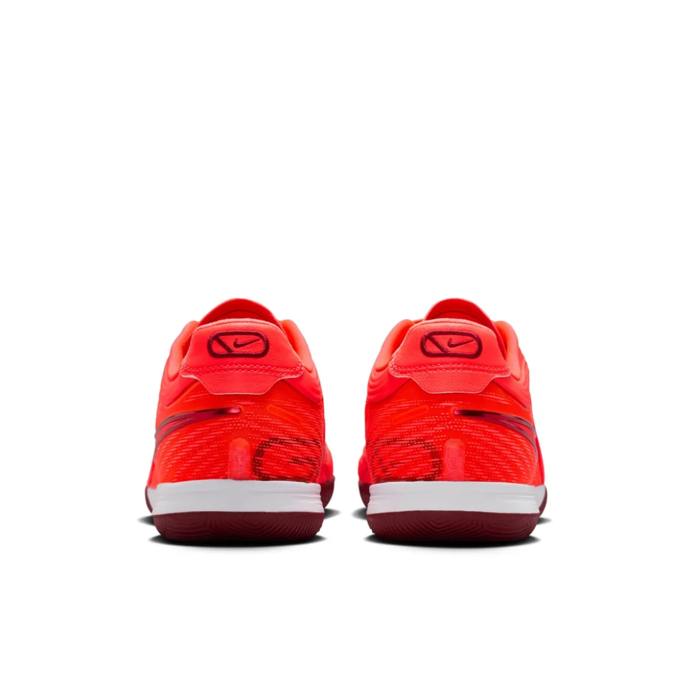 Nike Tiempo Reactgato Zaalvoetbalschoenen (IN) Felrood Oranje Bordeauxrood