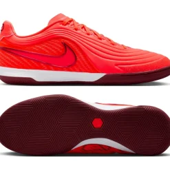 Nike Tiempo Reactgato Zaalvoetbalschoenen (IN) Felrood Oranje Bordeauxrood