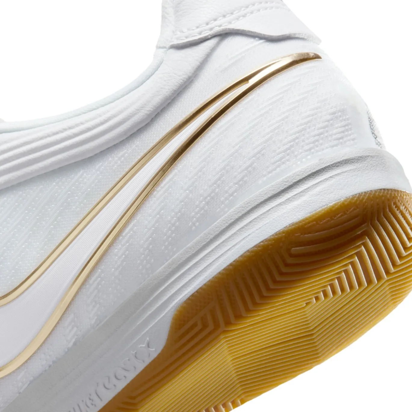 Nike Tiempo Reactgato Zaalvoetbalschoenen (IN) Wit Goud