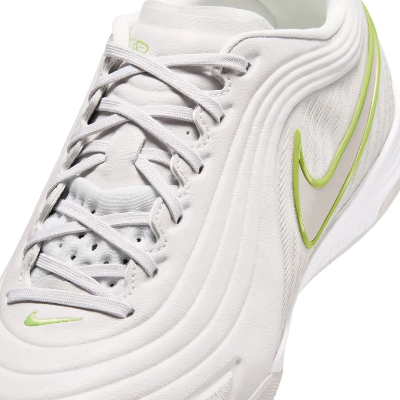 Nike Tiempo Reactgato Zaalvoetbalschoenen (IN) Lichtgrijs Limoen