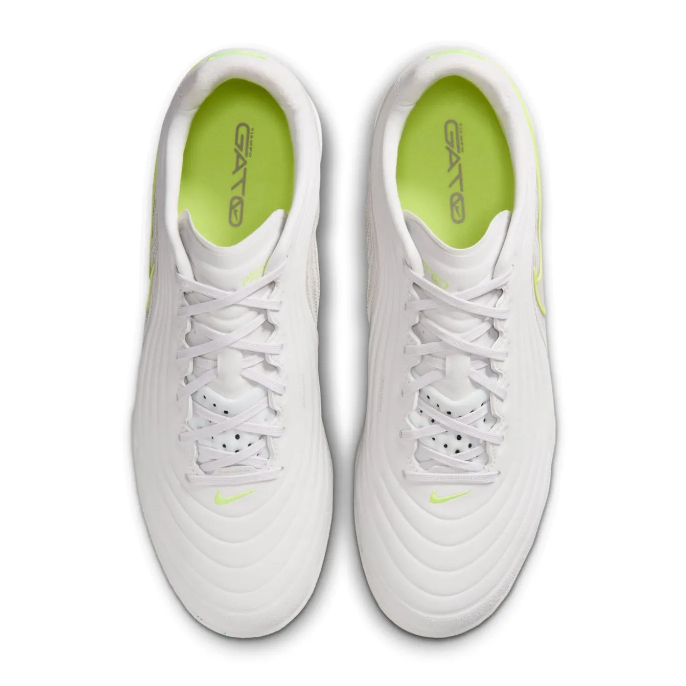 Nike Tiempo Reactgato Zaalvoetbalschoenen (IN) Lichtgrijs Limoen