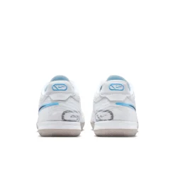 Nike Tiempo Reactgato Zaalvoetbalschoenen (IN) Wit Lichtblauw Zwart Grijs