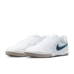 Nike Tiempo Reactgato Zaalvoetbalschoenen (IN) Wit Lichtblauw Zwart Grijs