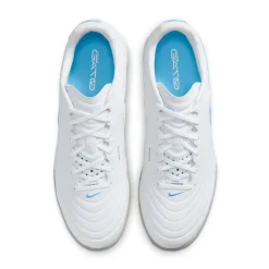 Nike Tiempo Reactgato Zaalvoetbalschoenen (IN) Wit Lichtblauw Zwart Grijs