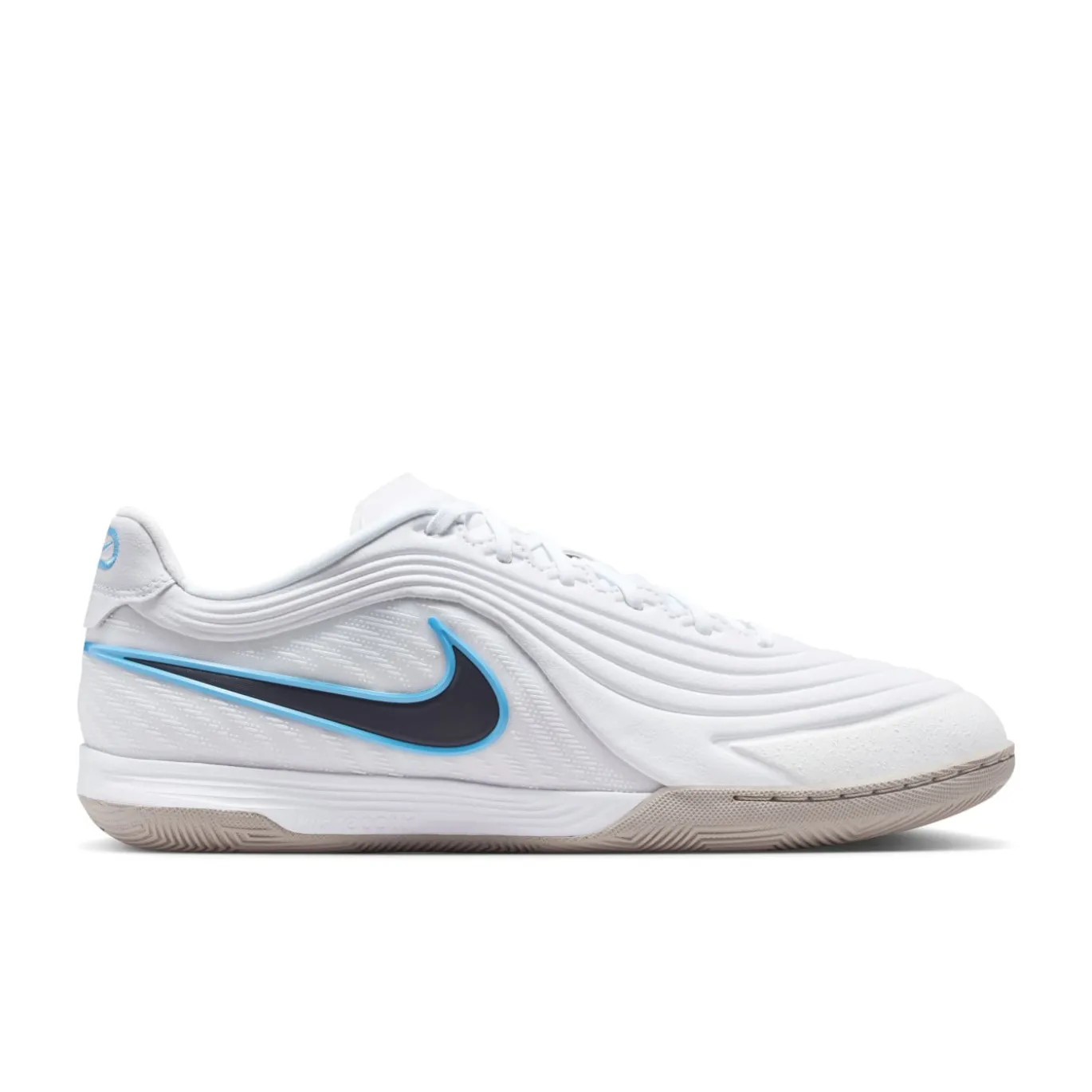 Nike Tiempo Reactgato Zaalvoetbalschoenen (IN) Wit Lichtblauw Zwart Grijs