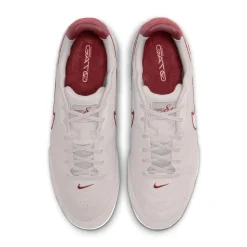 Nike Tiempo Streetgato Premium Straatvoetbalschoenen Grijs Wit Bordeauxrood