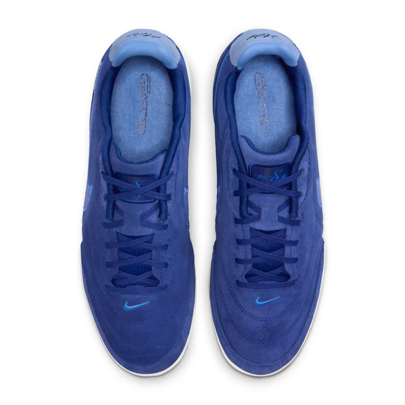 Nike Tiempo Streetgato Premium Straatvoetbalschoenen Blauw Paarsblauw Lichtblauw
