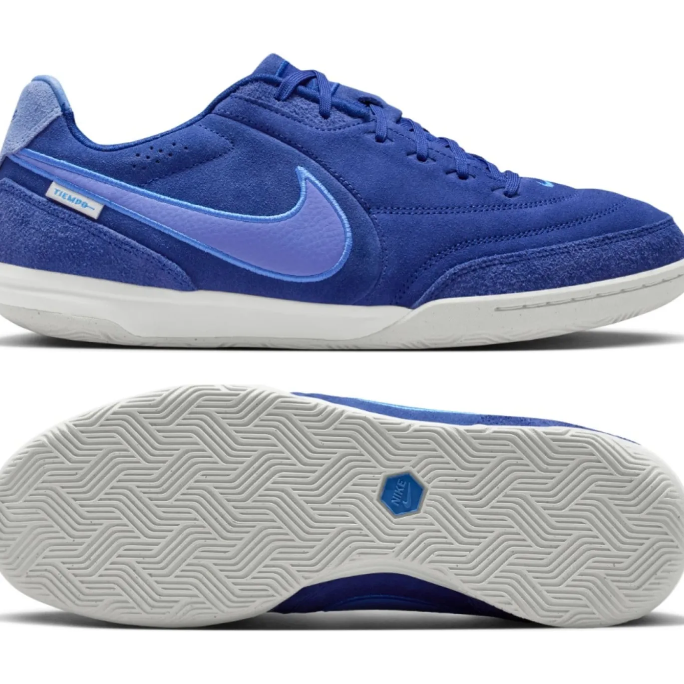 Nike Tiempo Streetgato Premium Straatvoetbalschoenen Blauw Paarsblauw Lichtblauw