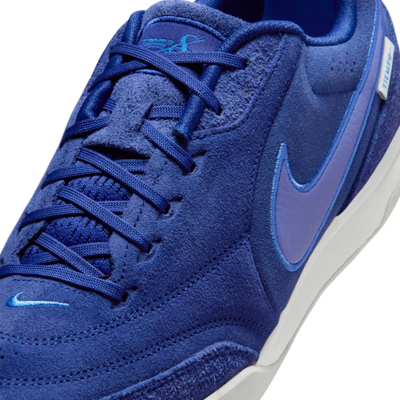 Nike Tiempo Streetgato Premium Straatvoetbalschoenen Blauw Paarsblauw Lichtblauw