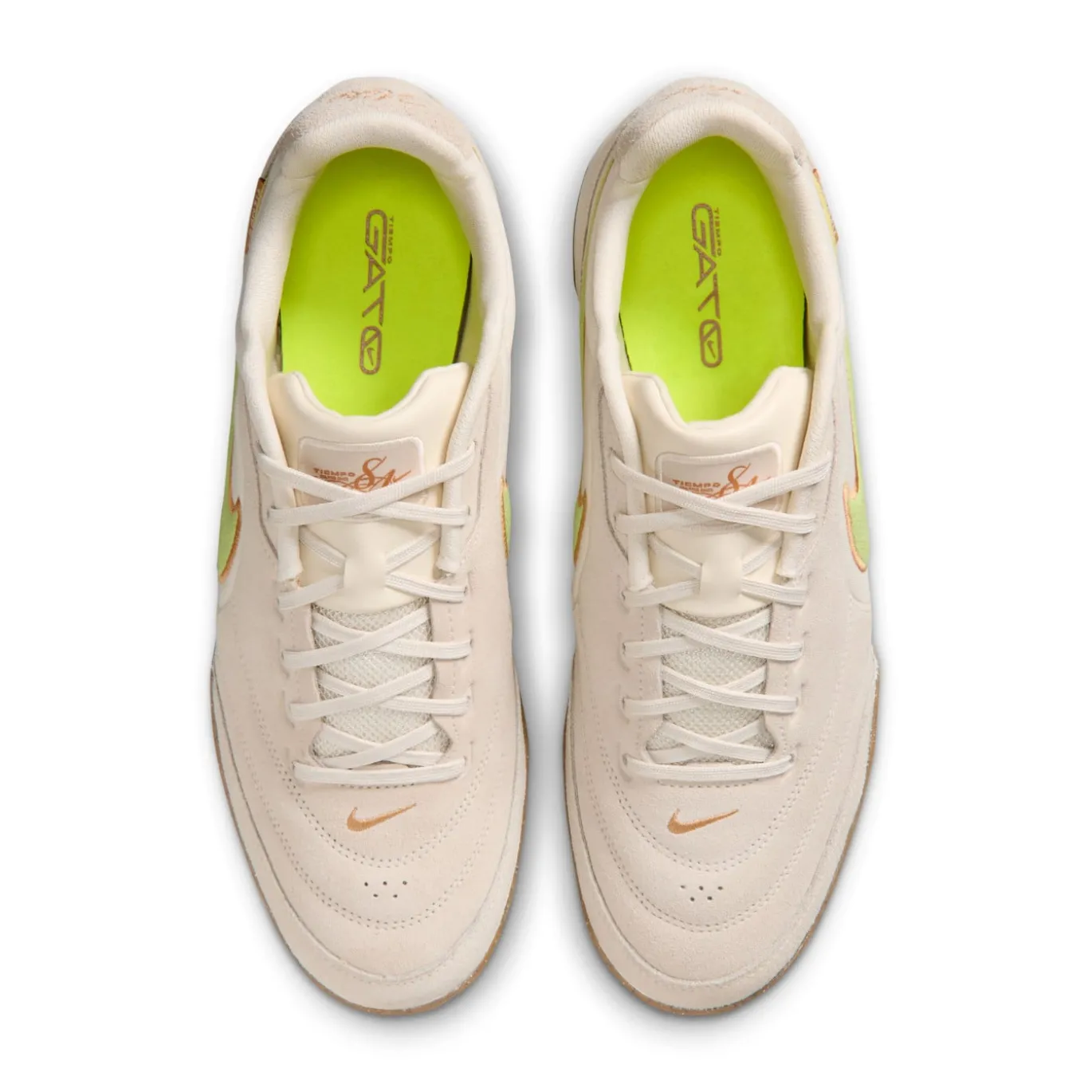 Nike Tiempo Streetgato Premium Straatvoetbalschoenen Beige Lemon Moon Particle